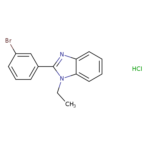2-(3-bromophenyl)-1-ethyl-1H-1,3-benzodiazole hydrochloride