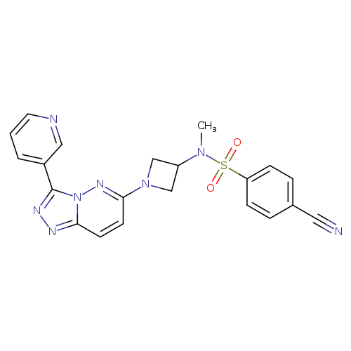 4-cyano-N-methyl-N-{1-[3-(pyridin-3-yl)-[1,2,4]triazolo[4,3-b]pyridazin-6-yl]azetidin-3-yl}benzene-1-sulfonamide
