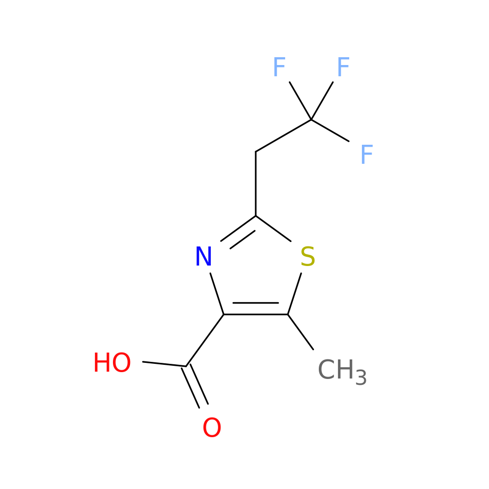 5-methyl-2-(2,2,2-trifluoroethyl)-1,3-thiazole-4-carboxylic acid