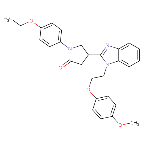 1-(4-ethoxyphenyl)-4-{1-[2-(4-methoxyphenoxy)ethyl]-1H-1,3-benzodiazol-2-yl}pyrrolidin-2-one