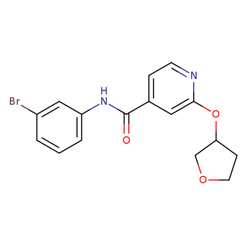 N-(3-bromophenyl)-2-(oxolan-3-yloxy)pyridine-4-carboxamide