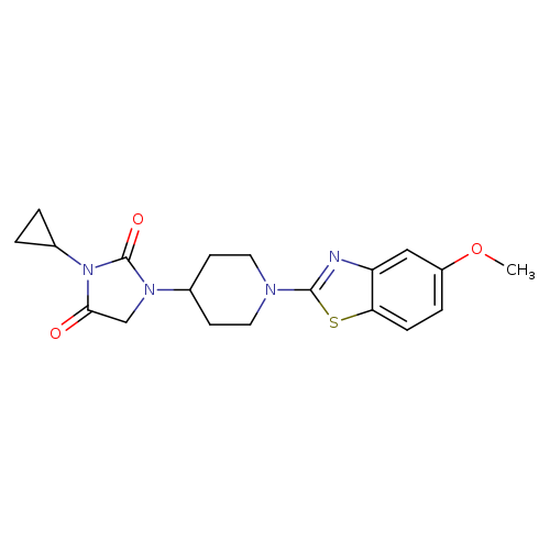 3-cyclopropyl-1-[1-(5-methoxy-1,3-benzothiazol-2-yl)piperidin-4-yl]imidazolidine-2,4-dione