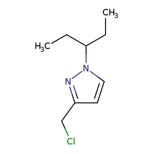 3-(chloromethyl)-1-(pentan-3-yl)-1H-pyrazole