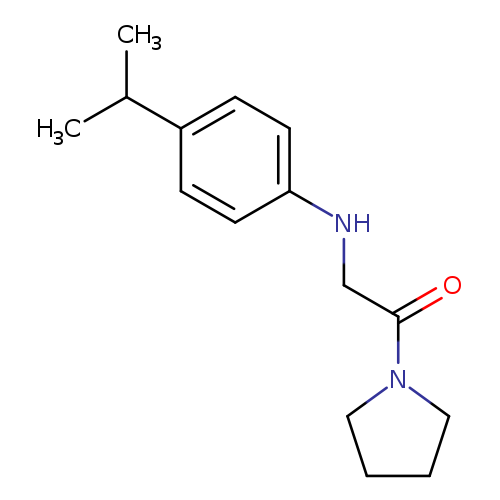 2-{[4-(propan-2-yl)phenyl]amino}-1-(pyrrolidin-1-yl)ethan-1-one
