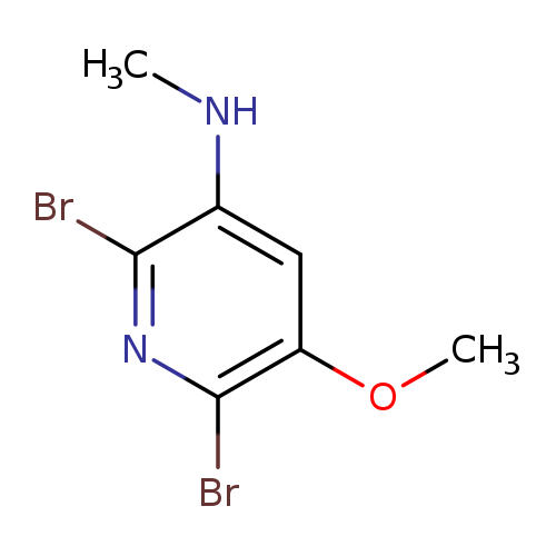 2,6-dibromo-5-methoxy-N-methylpyridin-3-amine