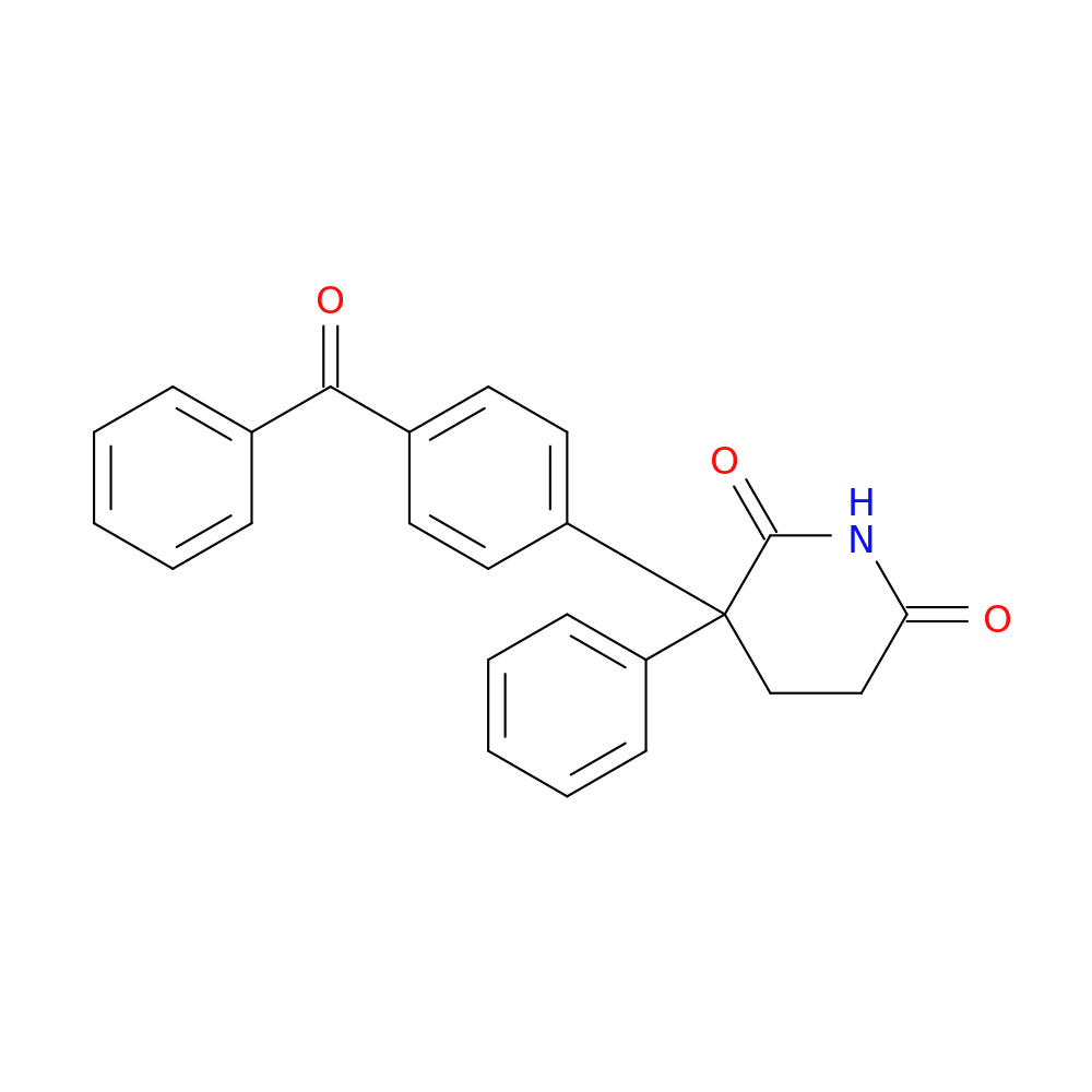 3-(4-benzoylphenyl)-3-phenylpiperidine-2,6-dione