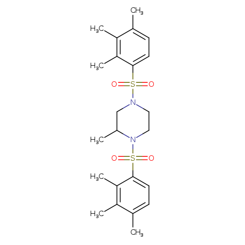 2-methyl-1,4-bis(2,3,4-trimethylbenzenesulfonyl)piperazine