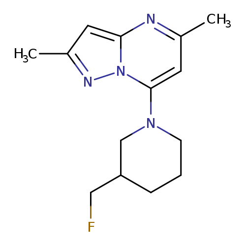 1-{2,5-dimethylpyrazolo[1,5-a]pyrimidin-7-yl}-3-(fluoromethyl)piperidine