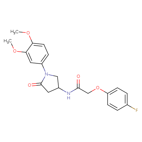 N-[1-(3,4-dimethoxyphenyl)-5-oxopyrrolidin-3-yl]-2-(4-fluorophenoxy)acetamide