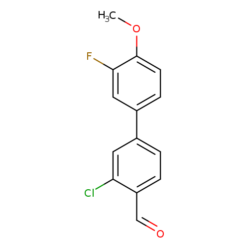 2-Chloro-4-(3-fluoro-4-methoxyphenyl)benzaldehyde