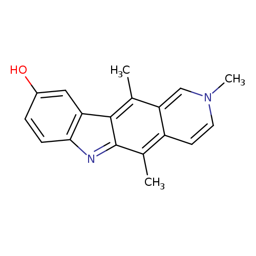 2h-pyrido(4,3-b)carbazol-9-ol, 2,5,11-trimethyl-