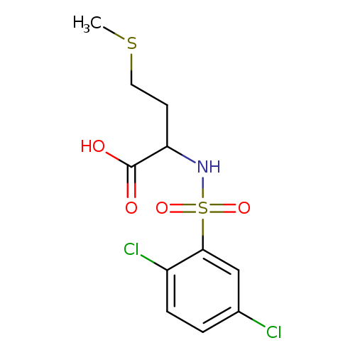 2-(2,5-dichlorobenzenesulfonamido)-4-(methylsulfanyl)butanoic acid