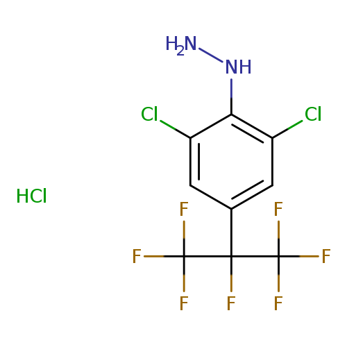 (2,6-Dichloro-4-(perfluoropropan-2-yl)phenyl)hydrazine hcl