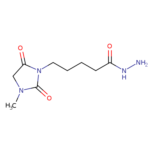 5-(3-Methyl-2,5-dioxoimidazolidin-1-yl)pentanehydrazide