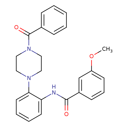 N-[2-(4-benzoyl-1-piperazinyl)phenyl]-3-methoxybenzamide