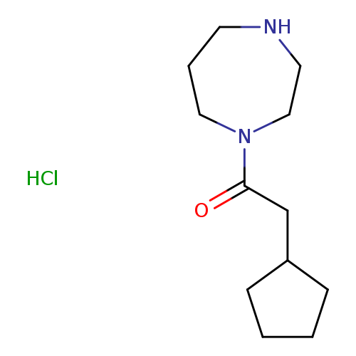 2-Cyclopentyl-1-(1,4-diazepan-1-yl)ethan-1-one hydrochloride