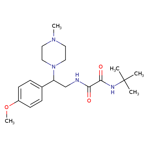 N-tert-butyl-N'-[2-(4-methoxyphenyl)-2-(4-methylpiperazin-1-yl)ethyl]ethanediamide