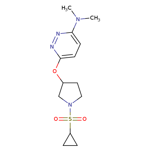 6-{[1-(cyclopropanesulfonyl)pyrrolidin-3-yl]oxy}-N,N-dimethylpyridazin-3-amine