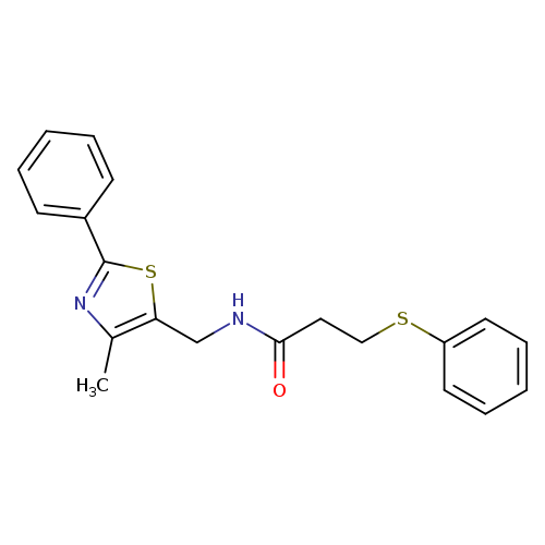 N-[(4-methyl-2-phenyl-1,3-thiazol-5-yl)methyl]-3-(phenylsulfanyl)propanamide