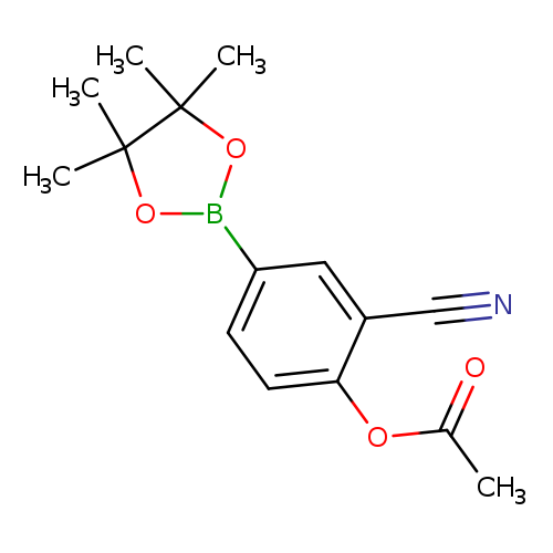 2-Cyano-4-(4,4,5,5-tetramethyl-1,3,2-dioxaborolan-2-yl)phenyl acetate