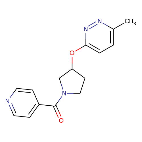 3-methyl-6-{[1-(pyridine-4-carbonyl)pyrrolidin-3-yl]oxy}pyridazine