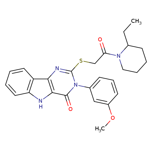 2-{[2-(2-ethylpiperidin-1-yl)-2-oxoethyl]sulfanyl}-3-(3-methoxyphenyl)-3H,4H,5H-pyrimido[5,4-b]indol-4-one