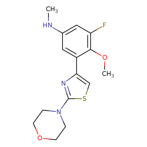 3-fluoro-4-methoxy-N-methyl-5-[2-(morpholin-4-yl)-1,3-thiazol-4-yl]aniline