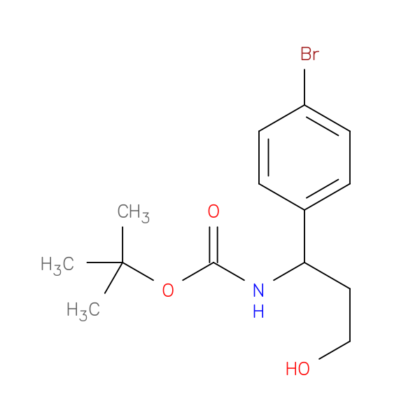 tert-Butyl (1-(4-bromophenyl)-3-hydroxypropyl)carbamate