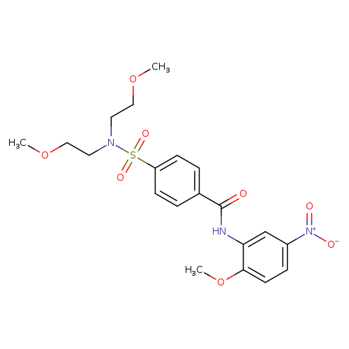 4-[bis(2-methoxyethyl)sulfamoyl]-N-(2-methoxy-5-nitrophenyl)benzamide
