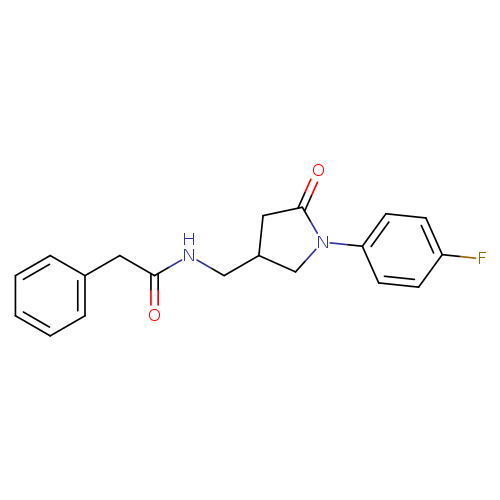 N-{[1-(4-fluorophenyl)-5-oxopyrrolidin-3-yl]methyl}-2-phenylacetamide