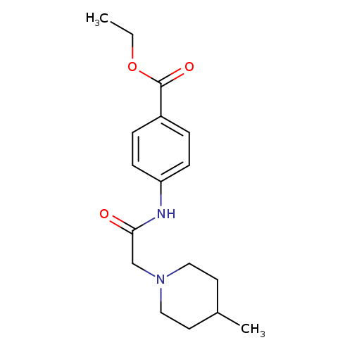 ethyl 4-[2-(4-methylpiperidin-1-yl)acetamido]benzoate