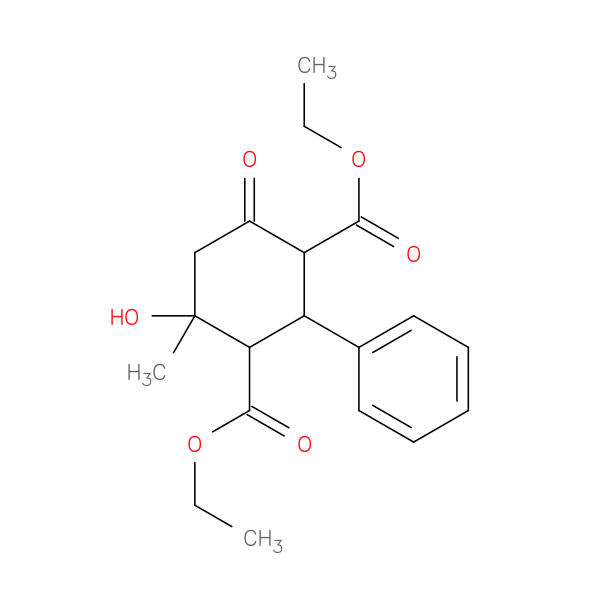 Diethyl 4-hydroxy-4-methyl-6-oxo-2-phenylcyclohexane-1,3-dicarboxylate