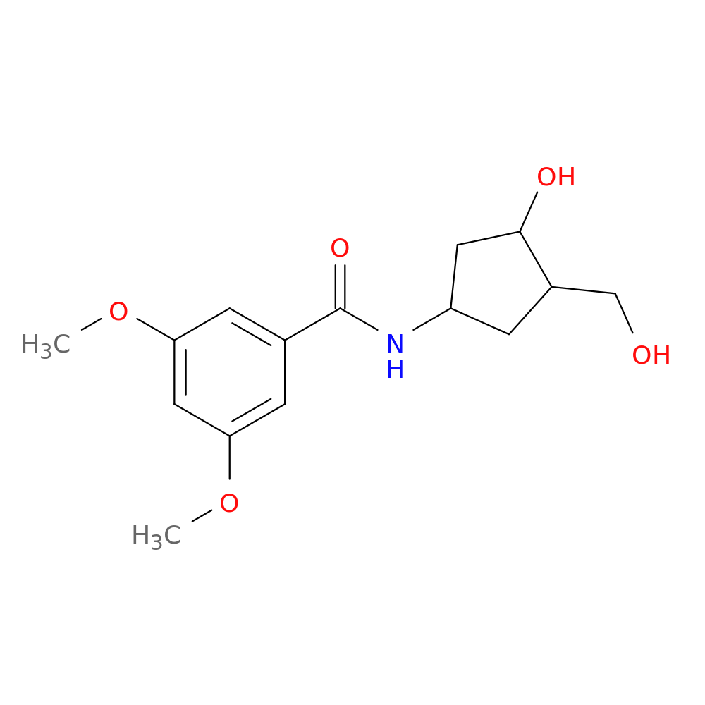 N-[3-hydroxy-4-(hydroxymethyl)cyclopentyl]-3,5-dimethoxybenzamide