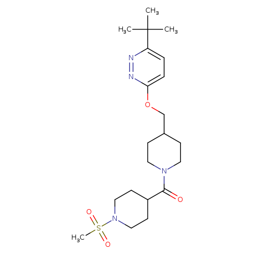 3-tert-butyl-6-{[1-(1-methanesulfonylpiperidine-4-carbonyl)piperidin-4-yl]methoxy}pyridazine