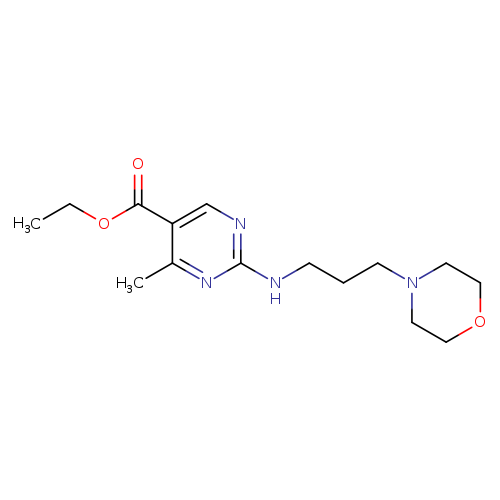Ethyl 4-methyl-2-[(3-morpholin-4-ylpropyl)amino]pyrimidine-5-carboxylate