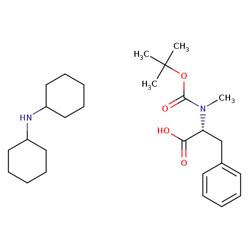 D-Phenylalanine, N-[(1,1-dimethylethoxy)carbonyl]-N-methyl-, compd. with N-cyclohexylcyclohexanamine (1:1)