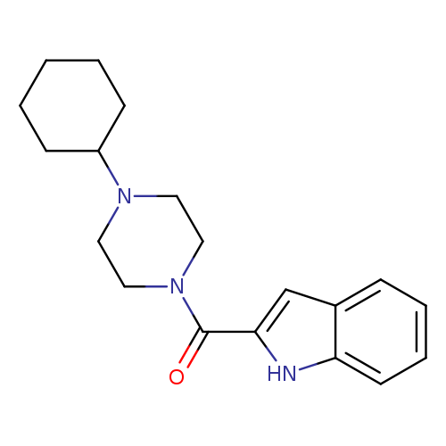 2-(4-cyclohexylpiperazine-1-carbonyl)-1H-indole