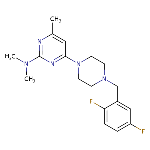 4-{4-[(2,5-difluorophenyl)methyl]piperazin-1-yl}-N,N,6-trimethylpyrimidin-2-amine