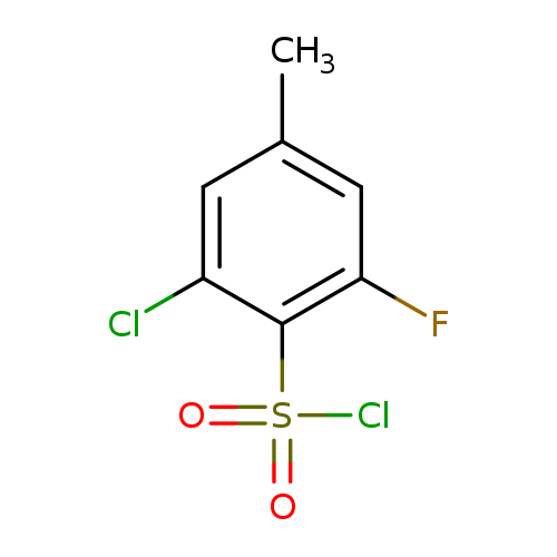 2-chloro-6-fluoro-4-methylbenzene-1-sulfonylchloride
