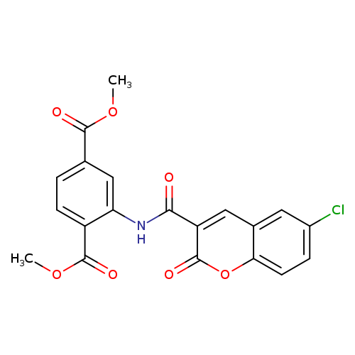 1,4-dimethyl 2-(6-chloro-2-oxo-2H-chromene-3-amido)benzene-1,4-dicarboxylate