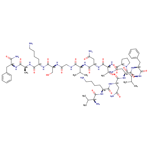 L-Phenylalaninamide, L-valyl-L-lysyl-L-asparaginyl-L-asparaginyl-L-phenylalanyl-L-valyl-L-prolyl-L-threonyl-L-asparaginyl-L-valylglycyl-L-seryl-L-lysyl-L-alanyl- (9CI)