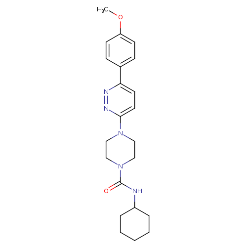N-cyclohexyl-4-[6-(4-methoxyphenyl)pyridazin-3-yl]piperazine-1-carboxamide