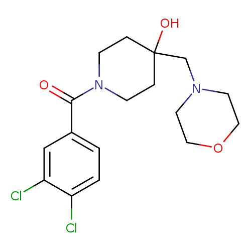 1-(3,4-dichlorobenzoyl)-4-[(morpholin-4-yl)methyl]piperidin-4-ol