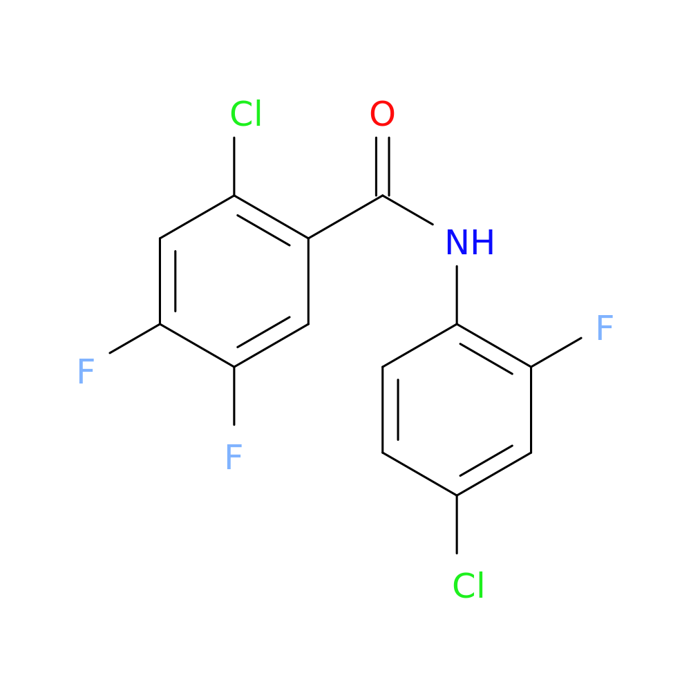 2-chloro-N-(4-chloro-2-fluorophenyl)-4,5-difluorobenzamide