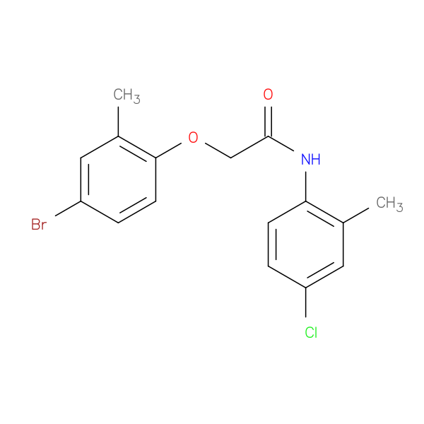 2-(4-Bromo-2-methylphenoxy)-N-(4-chloro-2-methylphenyl)acetamide