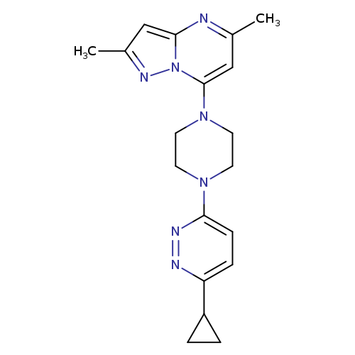 3-cyclopropyl-6-(4-{2,5-dimethylpyrazolo[1,5-a]pyrimidin-7-yl}piperazin-1-yl)pyridazine