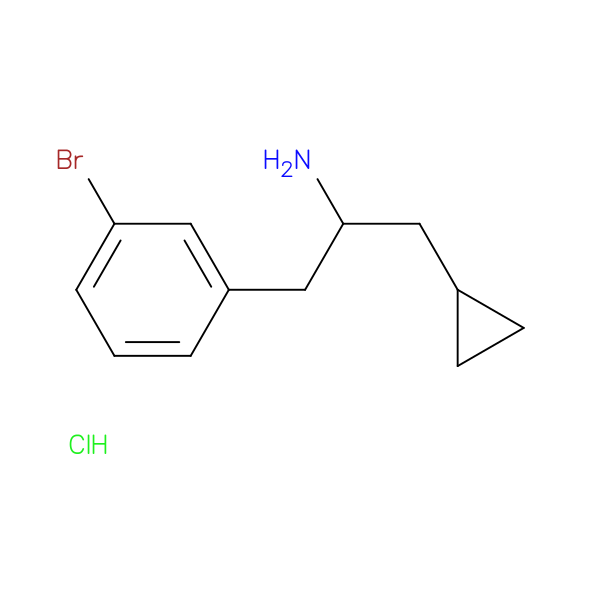 1-(3-bromophenyl)-3-cyclopropylpropan-2-amine hydrochloride