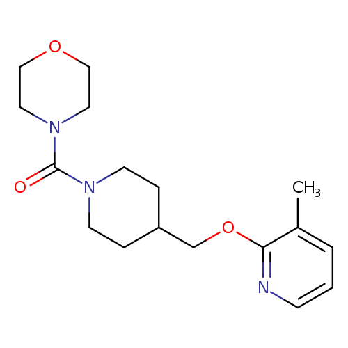 4-(4-{[(3-methylpyridin-2-yl)oxy]methyl}piperidine-1-carbonyl)morpholine