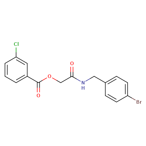 {[(4-bromophenyl)methyl]carbamoyl}methyl 3-chlorobenzoate