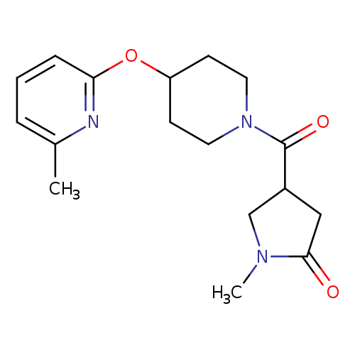 1-methyl-4-{4-[(6-methylpyridin-2-yl)oxy]piperidine-1-carbonyl}pyrrolidin-2-one